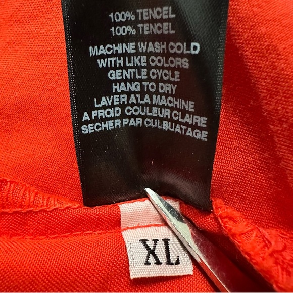 Anthropologie Amadi Miena Mini Red Wrap V-Neck Dress SZ X- Large Casual NWT READ - Picture 8 of 12